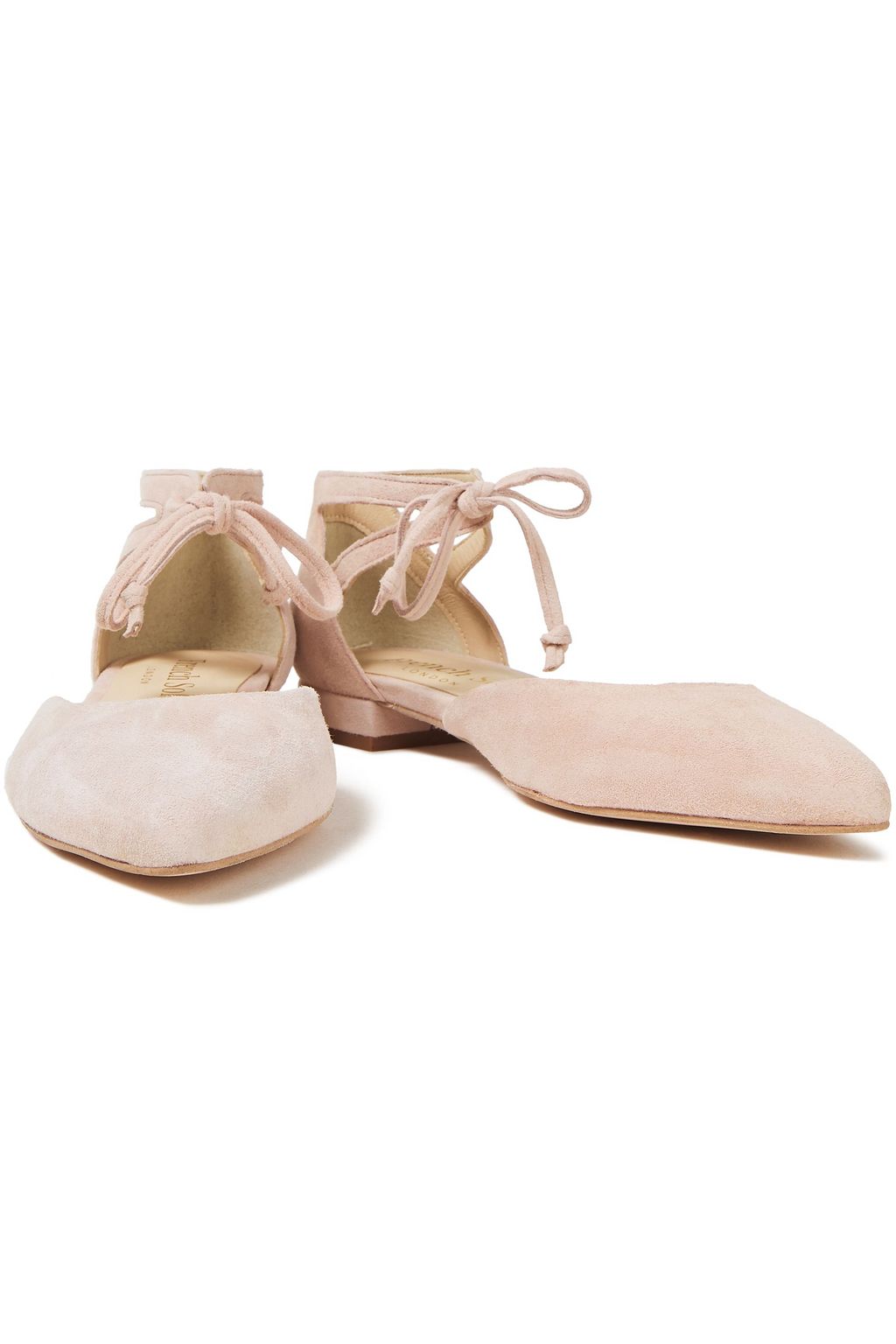 FRENCH SOLE Penelope cutout suede pint-toe flats