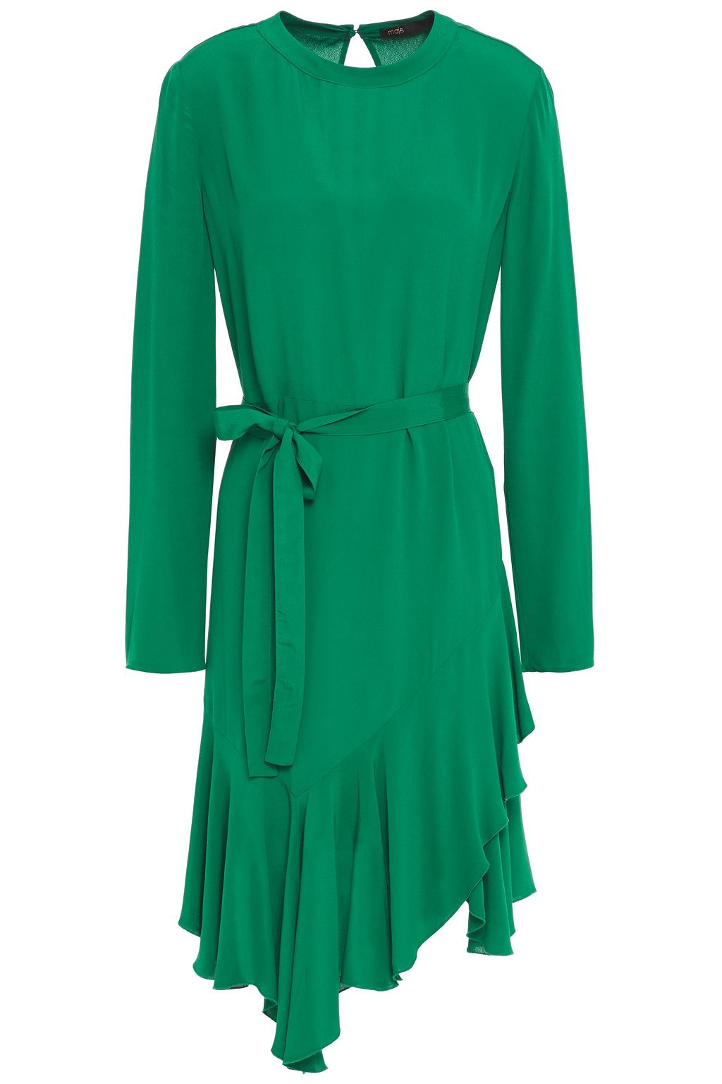 maje green velvet dress