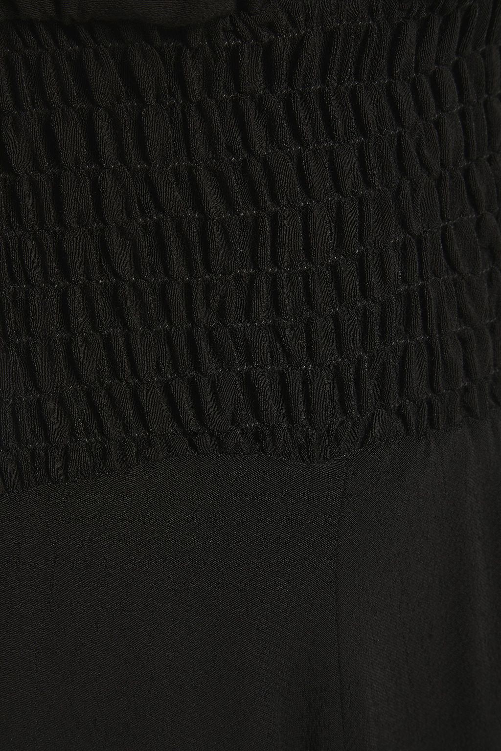 MAJE Zip-detailed studded crepe midi dress