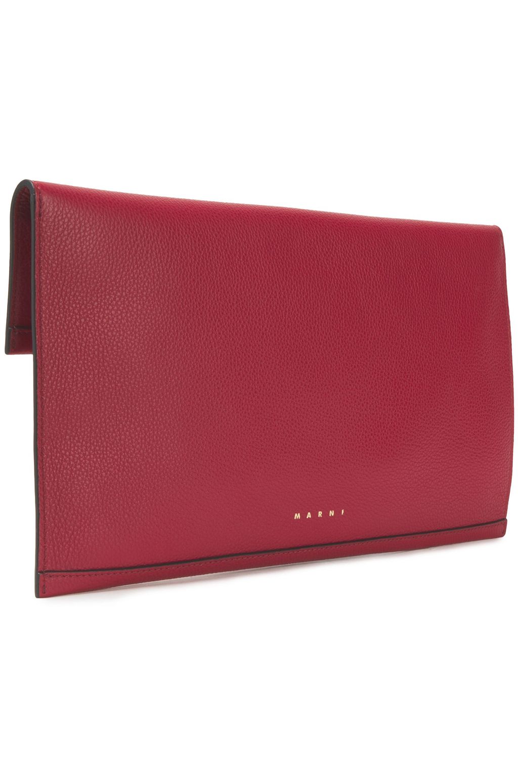 MARNI Pebbled-leather pouch