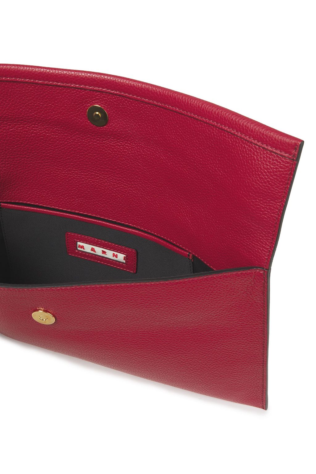MARNI Pebbled-leather pouch