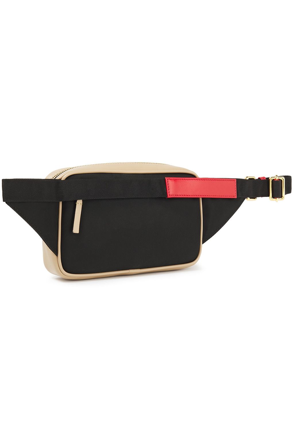 MARNI Two-tone faux leather and shell belt bag