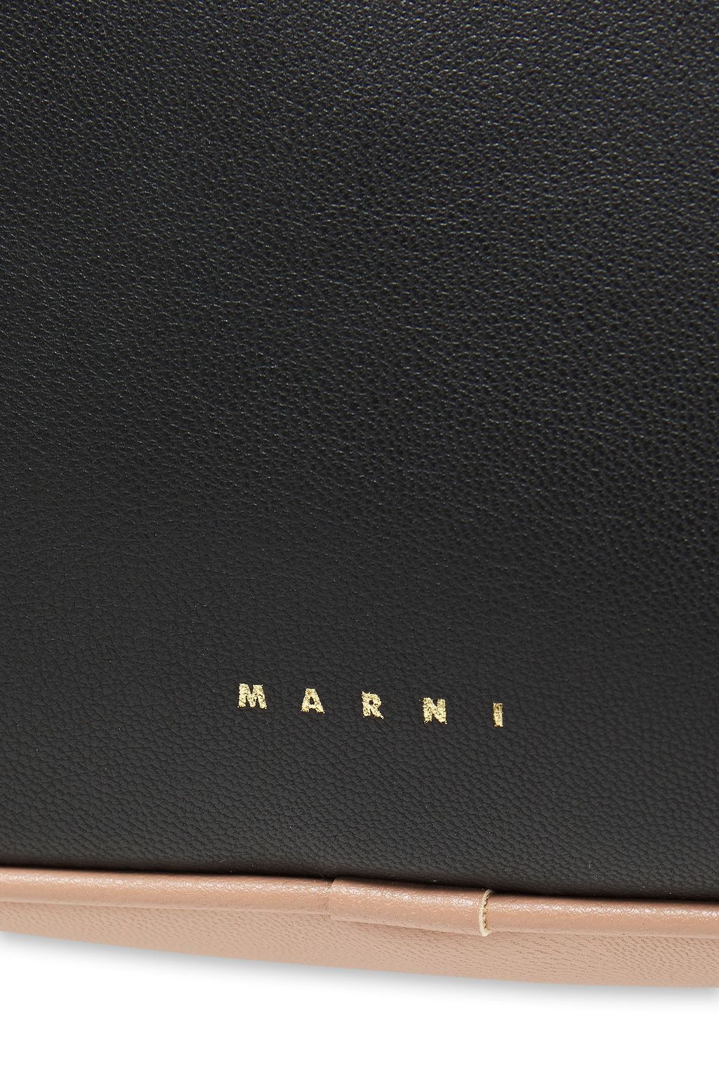 MARNI Two-tone faux leather and shell belt bag