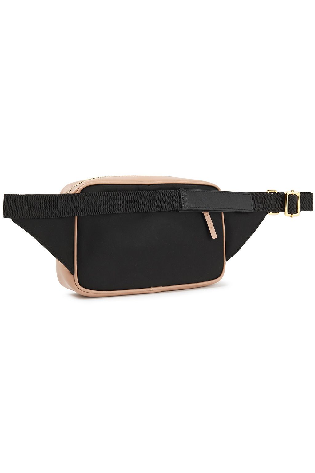 MARNI Two-tone faux leather and shell belt bag