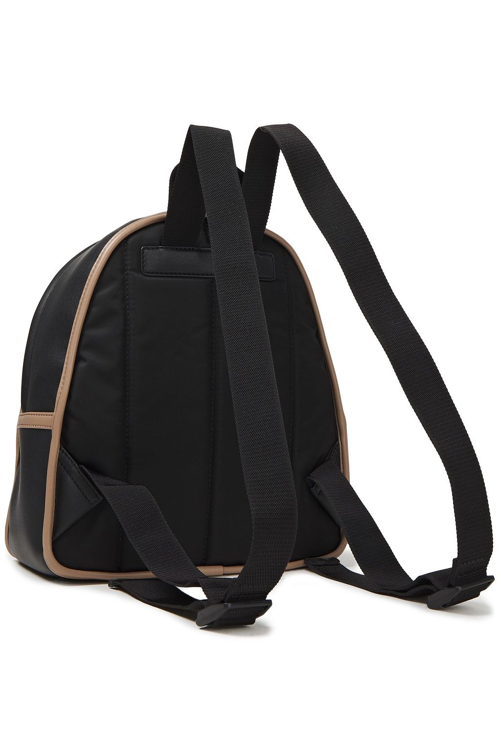 MARNI Faux leather-trimmed shell backpack