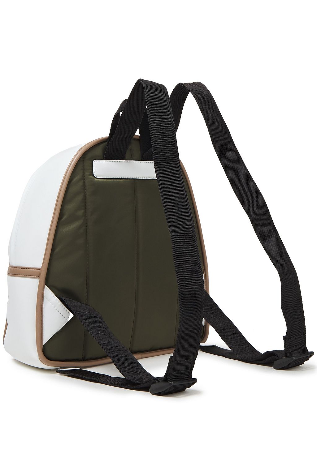 MARNI Faux leather-trimmed shell backpack