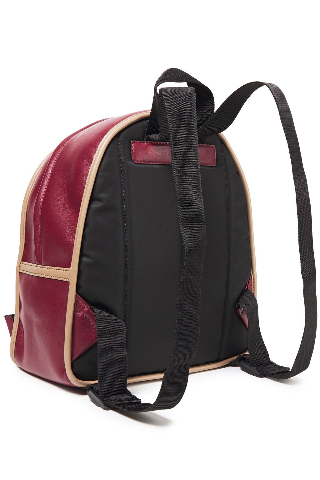 MARNI Faux leather-trimmed shell backpack