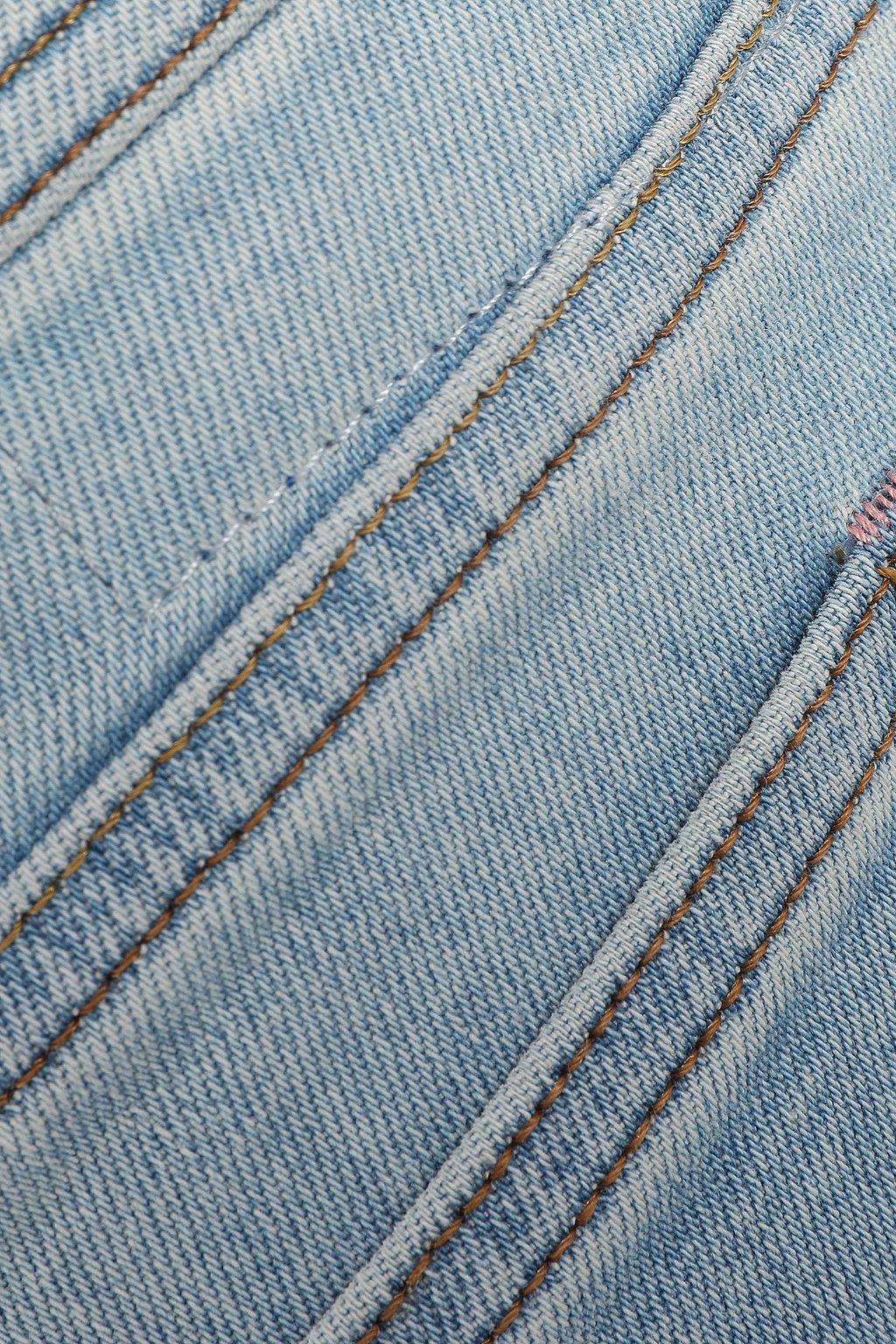 ACNE STUDIOS جينز سكيني باهت ومتوسط الخصر