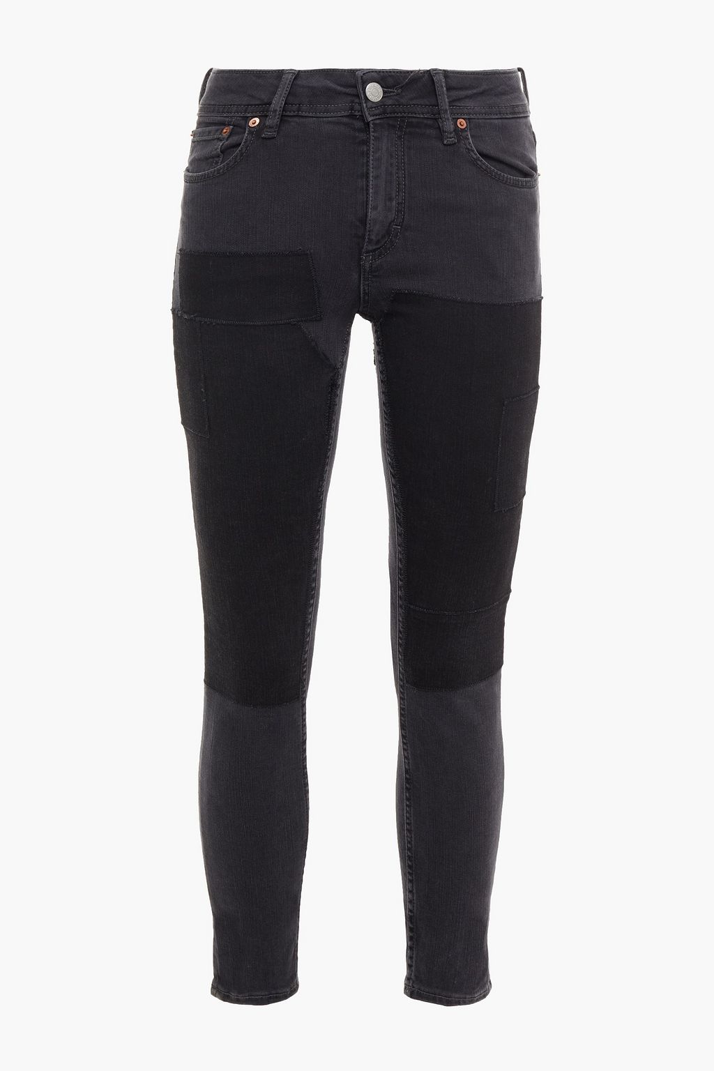 Charcoal Climb cropped patchwork mid 