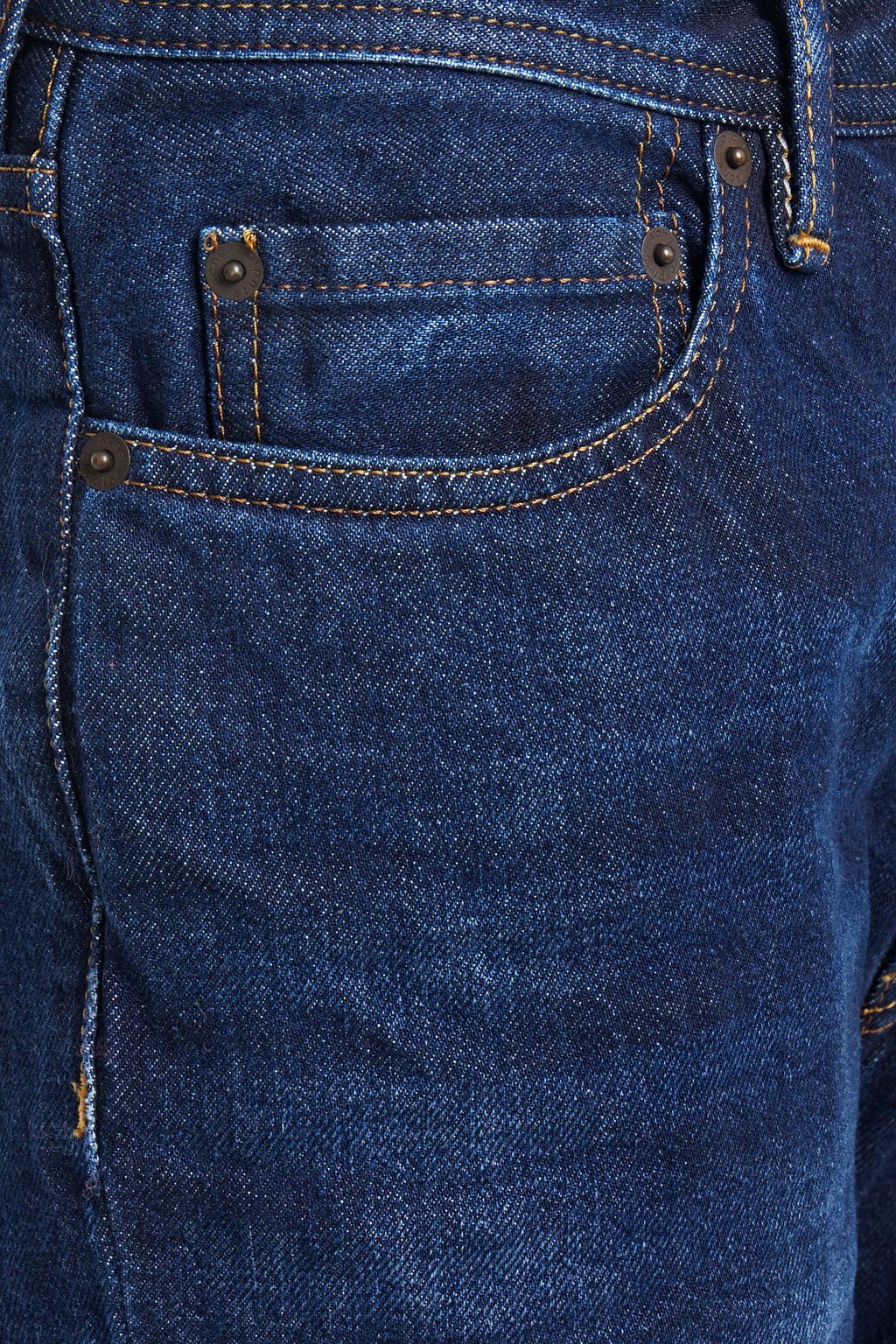 ACNE STUDIOS Log faded high-rise straight-leg jeans