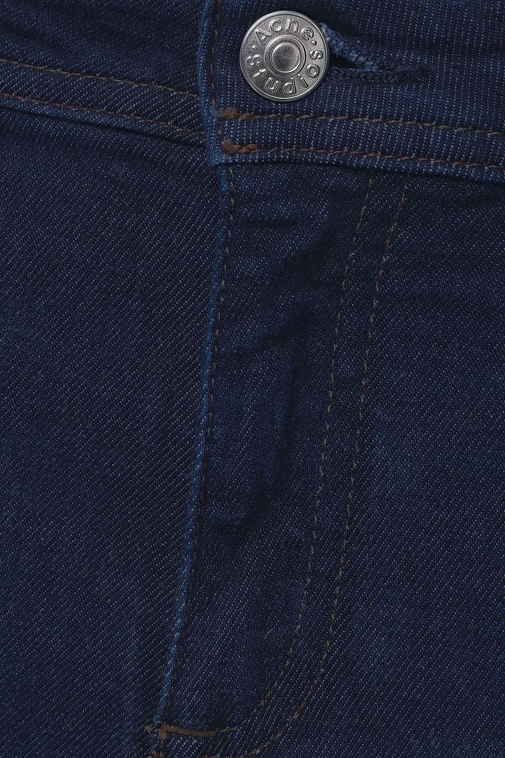 ACNE STUDIOS جينز سكيني باهت ومتوسط الخصر