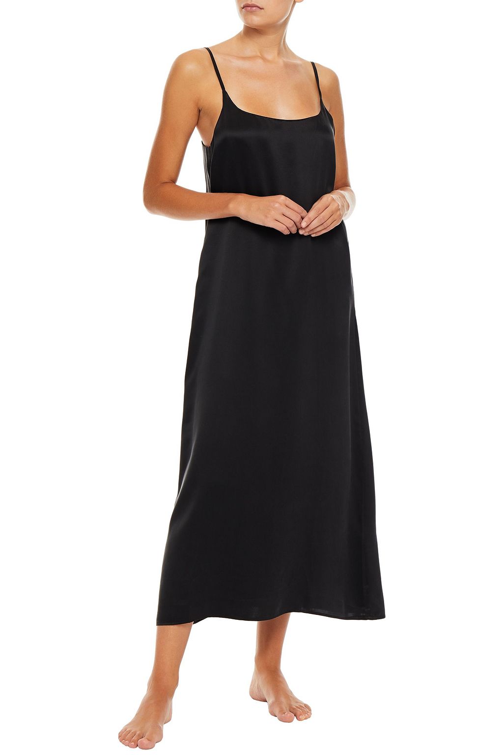 ASCENO Washed-silk nightdress