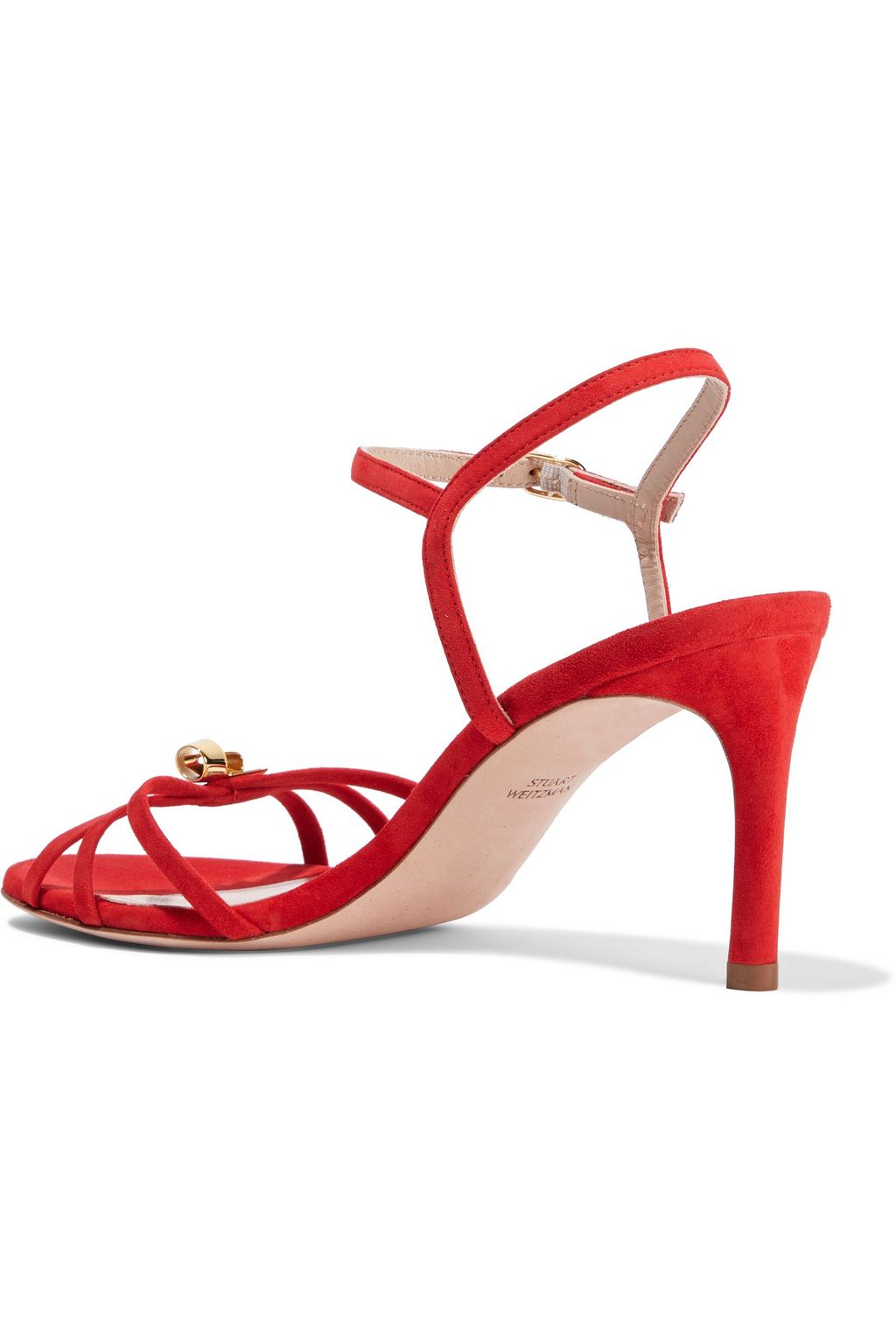 STUART WEITZMAN Embellished suede sandals