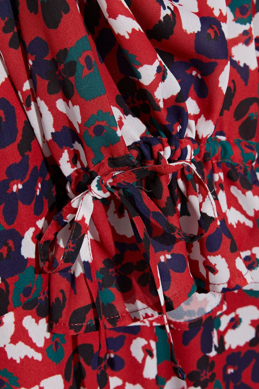 IRIS & INK Amber wrap-effect floral-print crepe midi dress