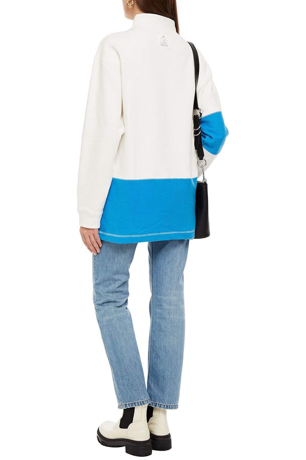 EYTYS Gamma fleece-paneled embroidered French cotton-terry sweatshirt