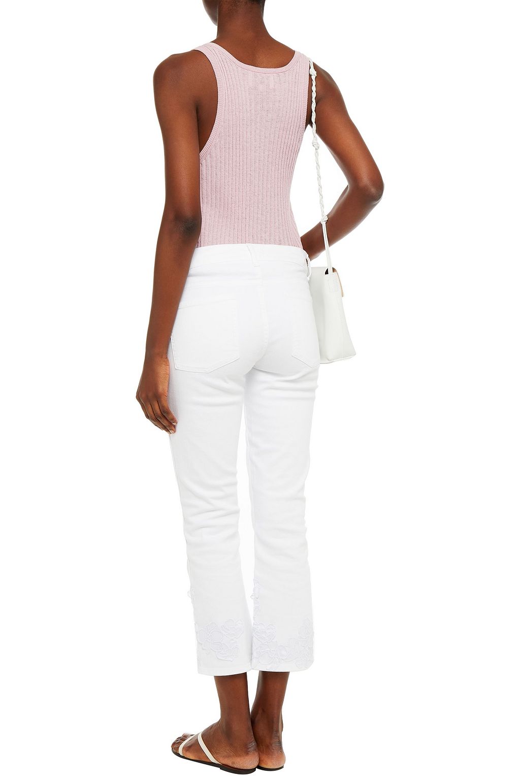 7 FOR ALL MANKIND Embellished mid-rise kick-flare jeans