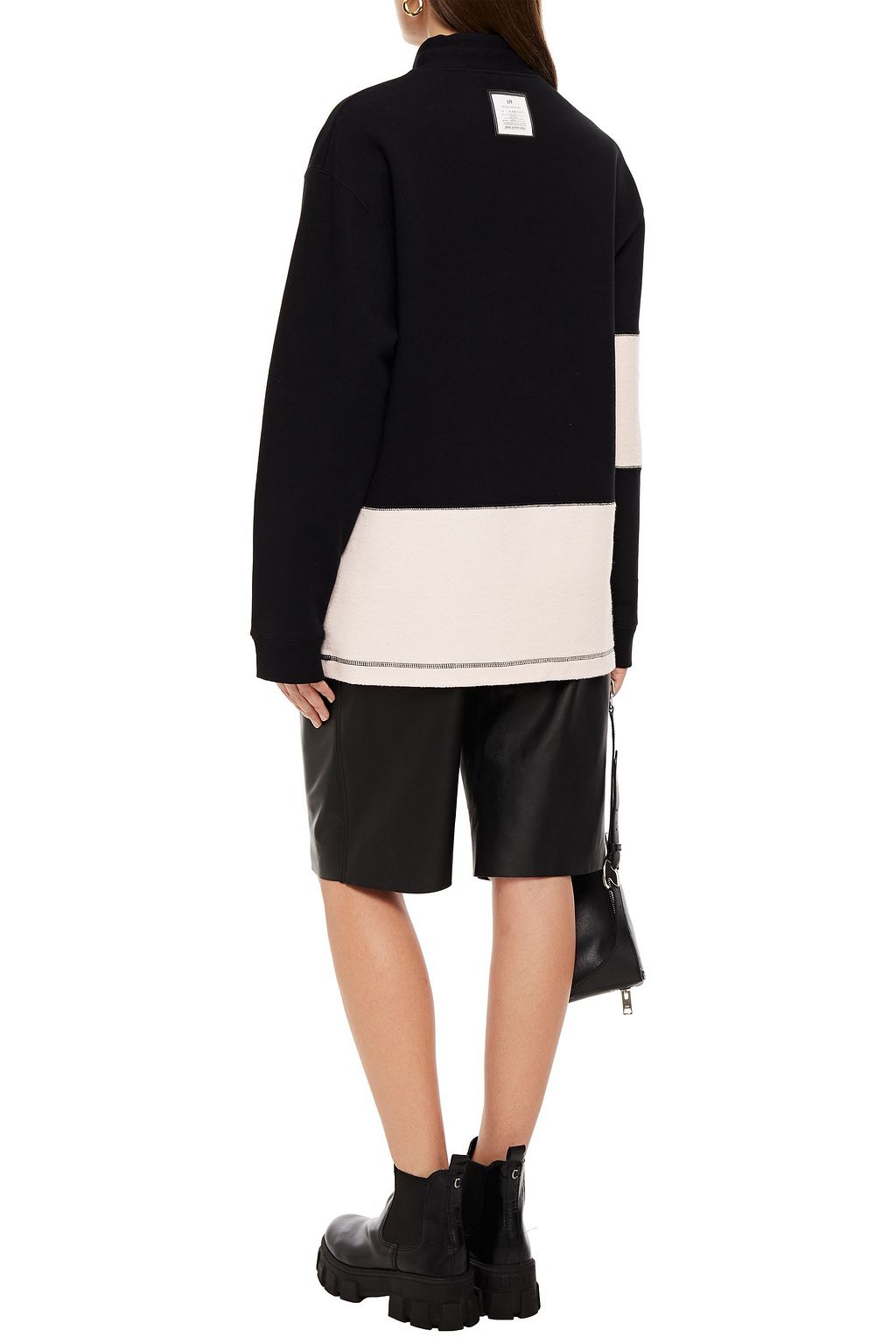 EYTYS Gamma fleece-paneled embroidered French cotton-terry sweatshirt