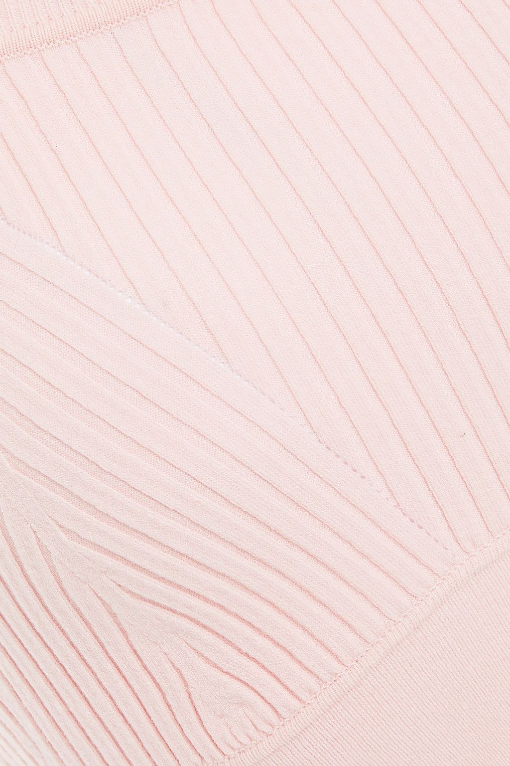 LIVE THE PROCESS Ribbed-knit sports bra