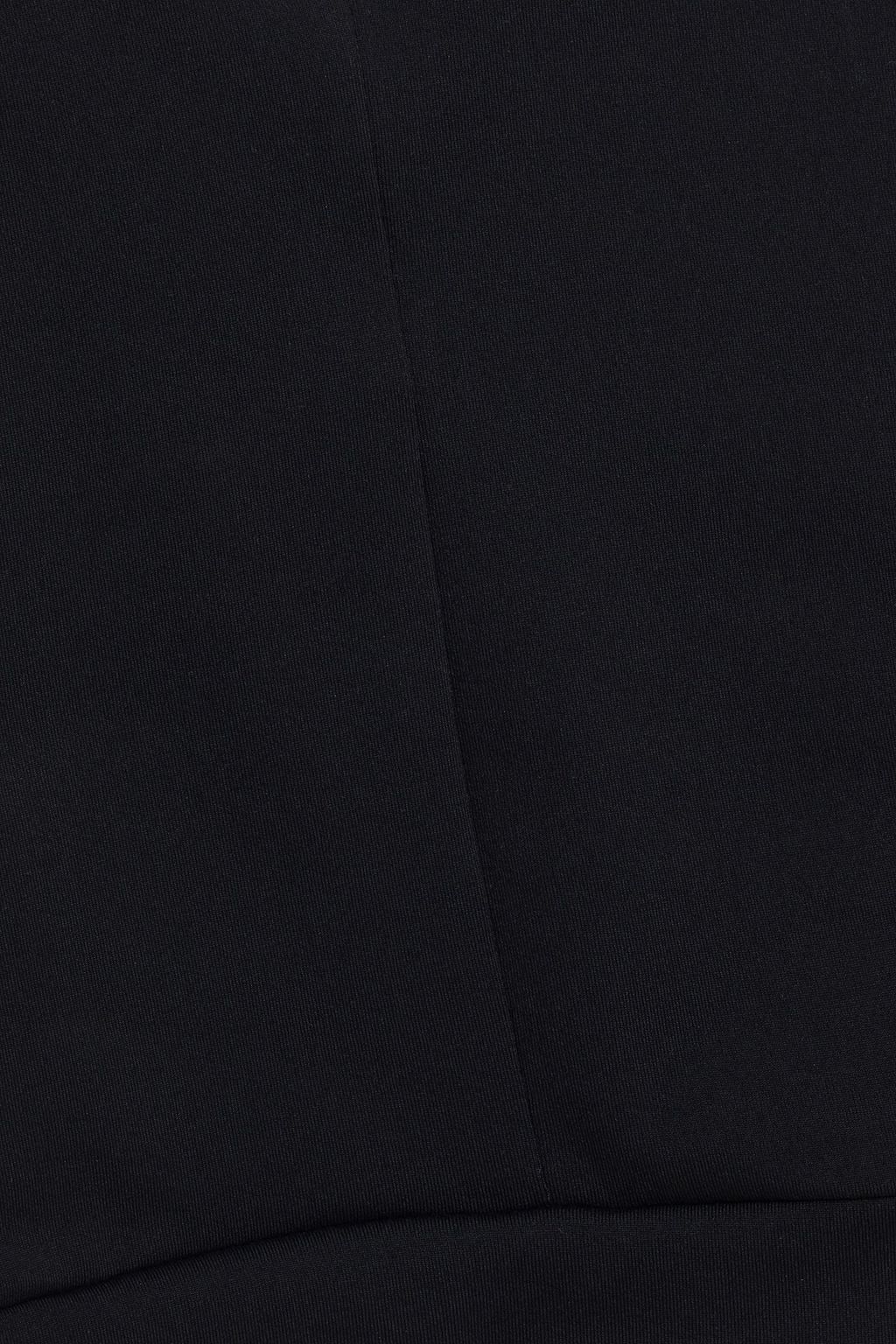 LIVE THE PROCESS Tuxedo cropped stretch-Supplex top