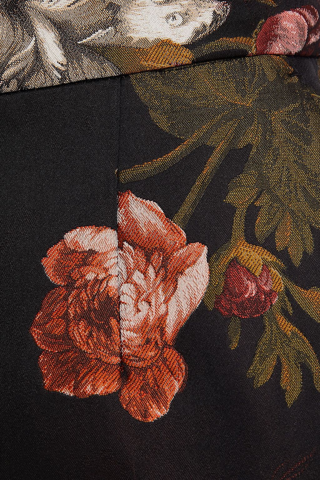DOLCE&GABBANA Floral-jacquard slim-leg pants