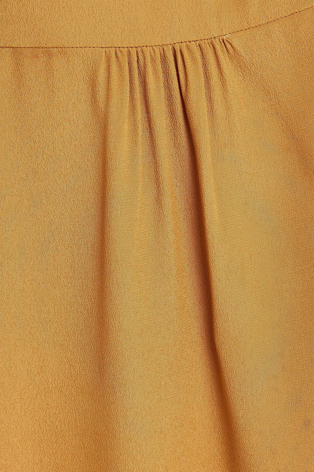 SEE BY CHLOÉ Gathered silk crepe de chine mini dress