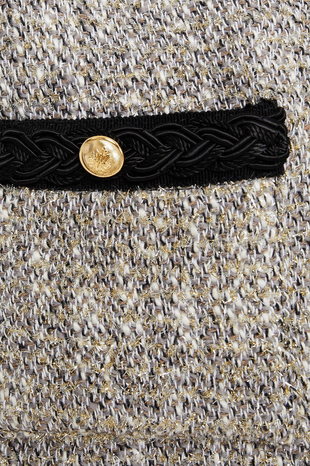MAJE Metallic tweed jacket