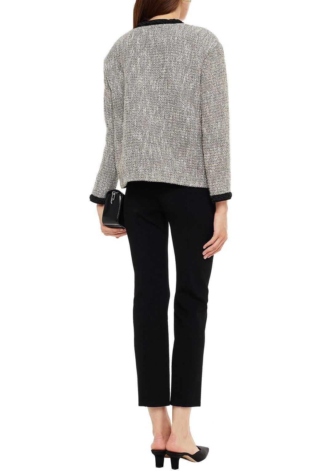 MAJE Metallic tweed jacket