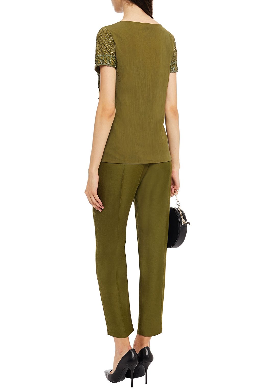 PIERRE BALMAIN Embellished tulle top
