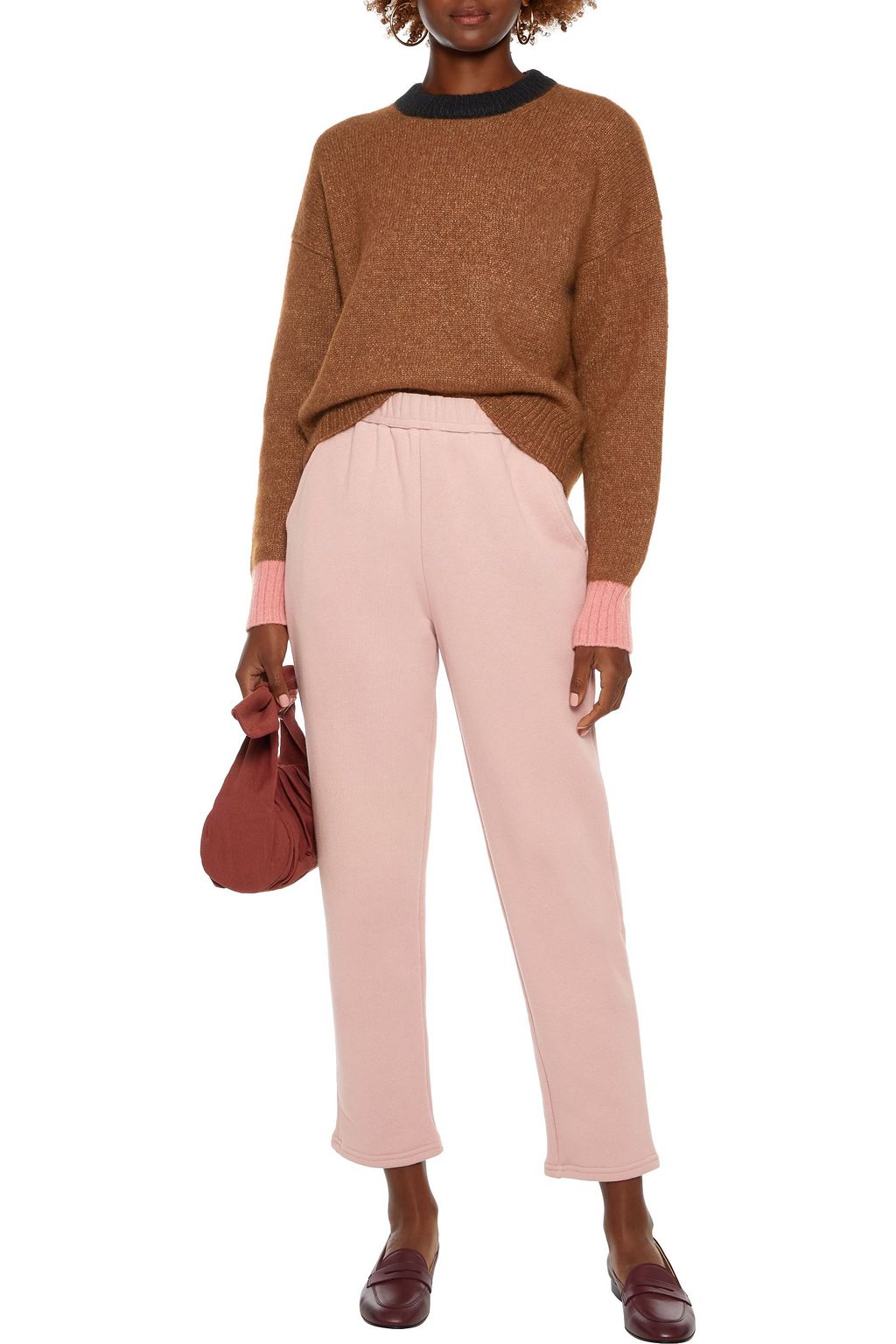 A.L.C. Cotton-fleece track pants