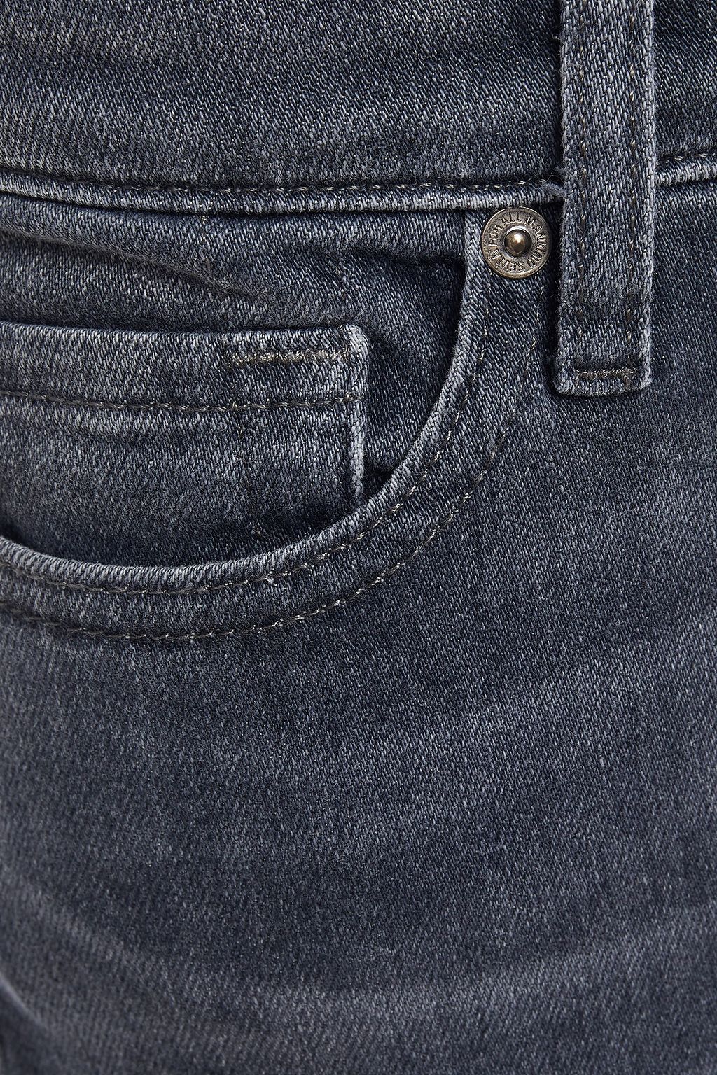 7 FOR ALL MANKIND Mid-rise slim-leg jeans