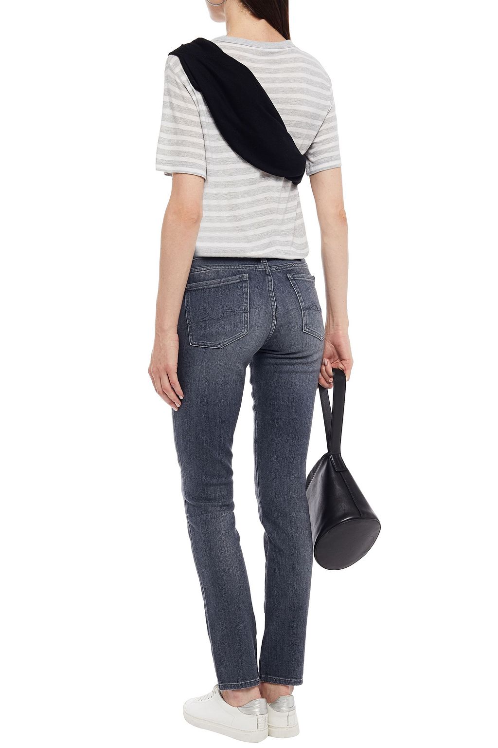7 FOR ALL MANKIND Mid-rise slim-leg jeans
