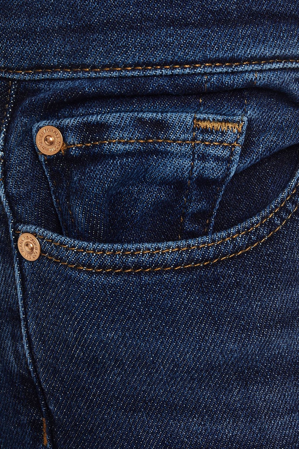 7 FOR ALL MANKIND Cropped mid-rise slim-leg jeans