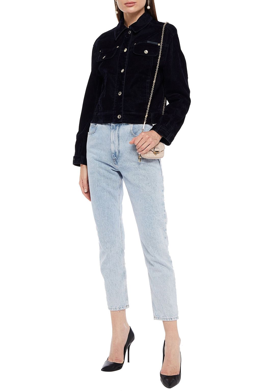 DOLCE&GABBANA Cotton-blend velvet jacket