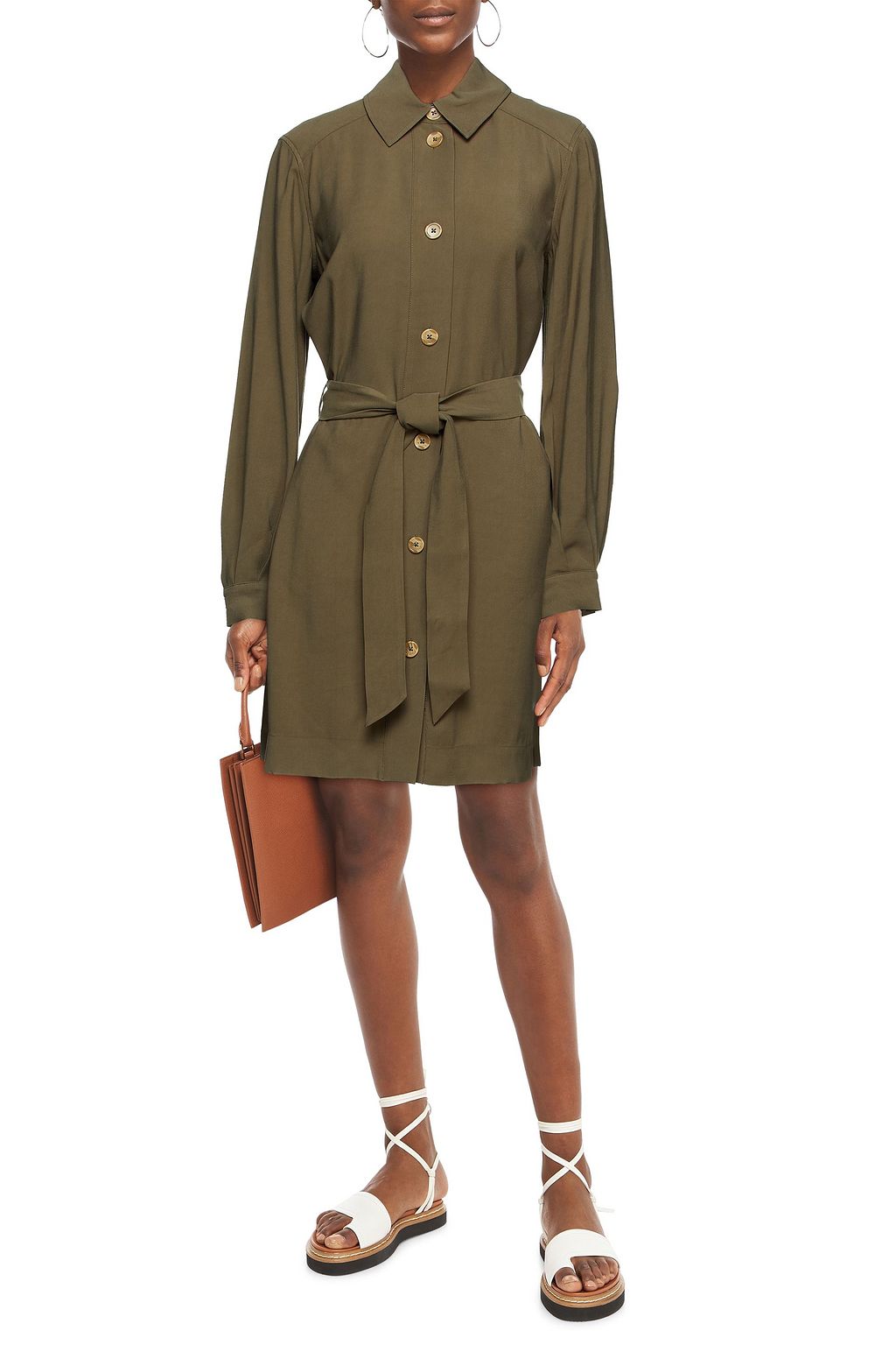 DAY BIRGER ET MIKKELSEN Belted twill shirt dress