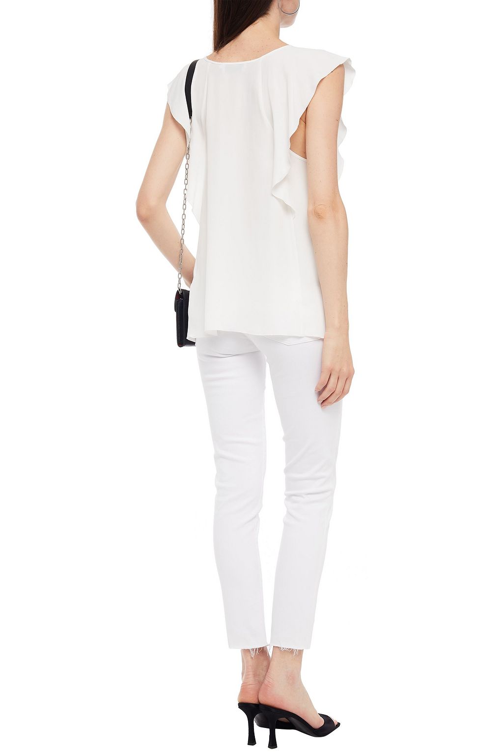 7 FOR ALL MANKIND Cropped mid-rise slim-leg jeans