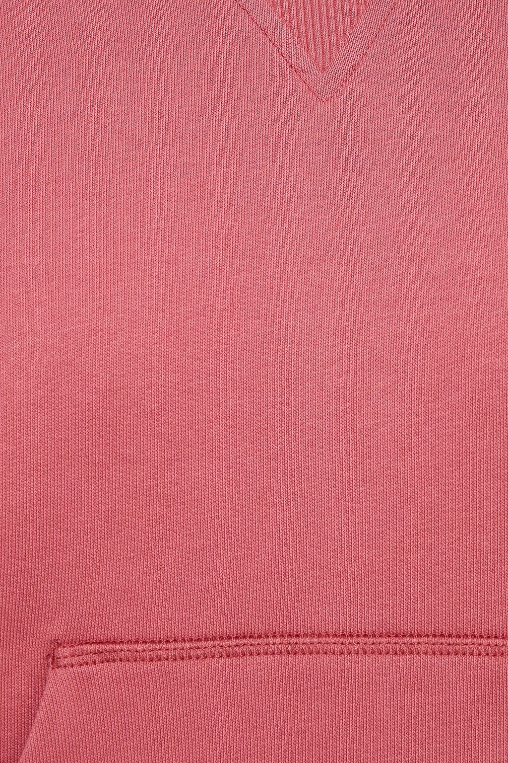 SEE BY CHLOÉ Cropped French cotton-terry hoodie