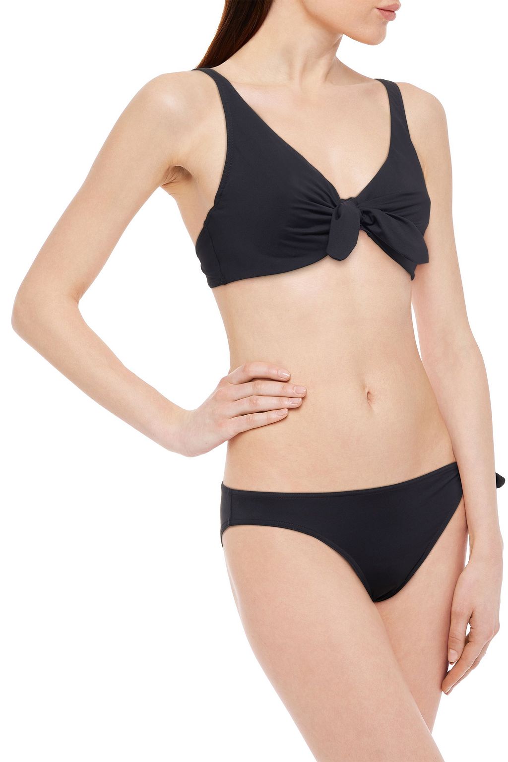MAISON LEJABY Norma Jeane knotted low-rise bikini briefs