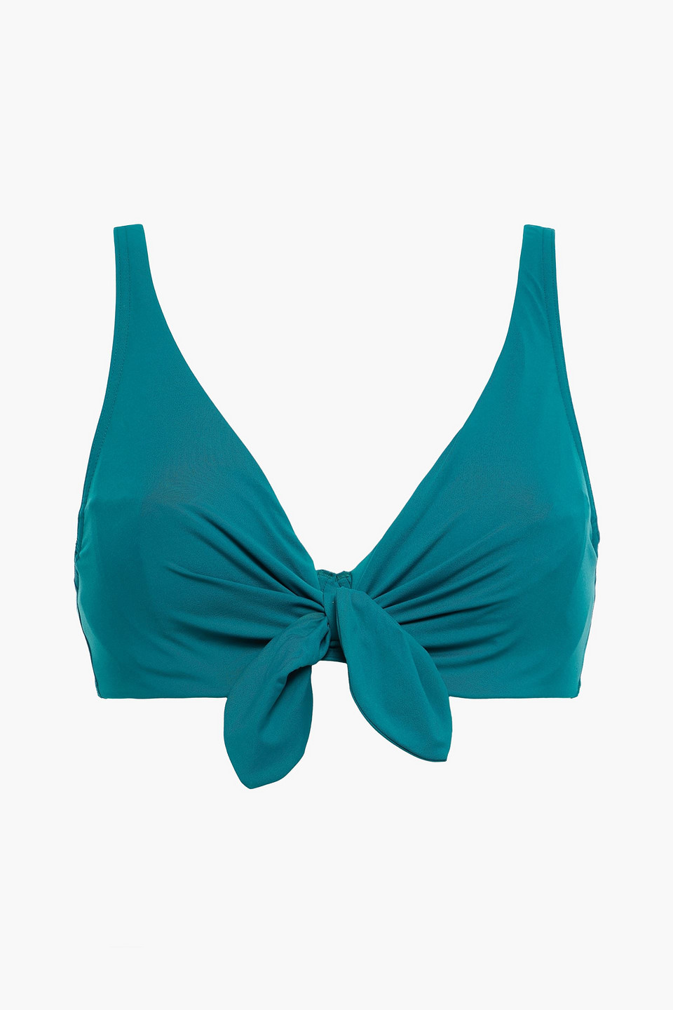 Maison Lejaby Norma Jeane Knotted Bikini Top In Teal | ModeSens