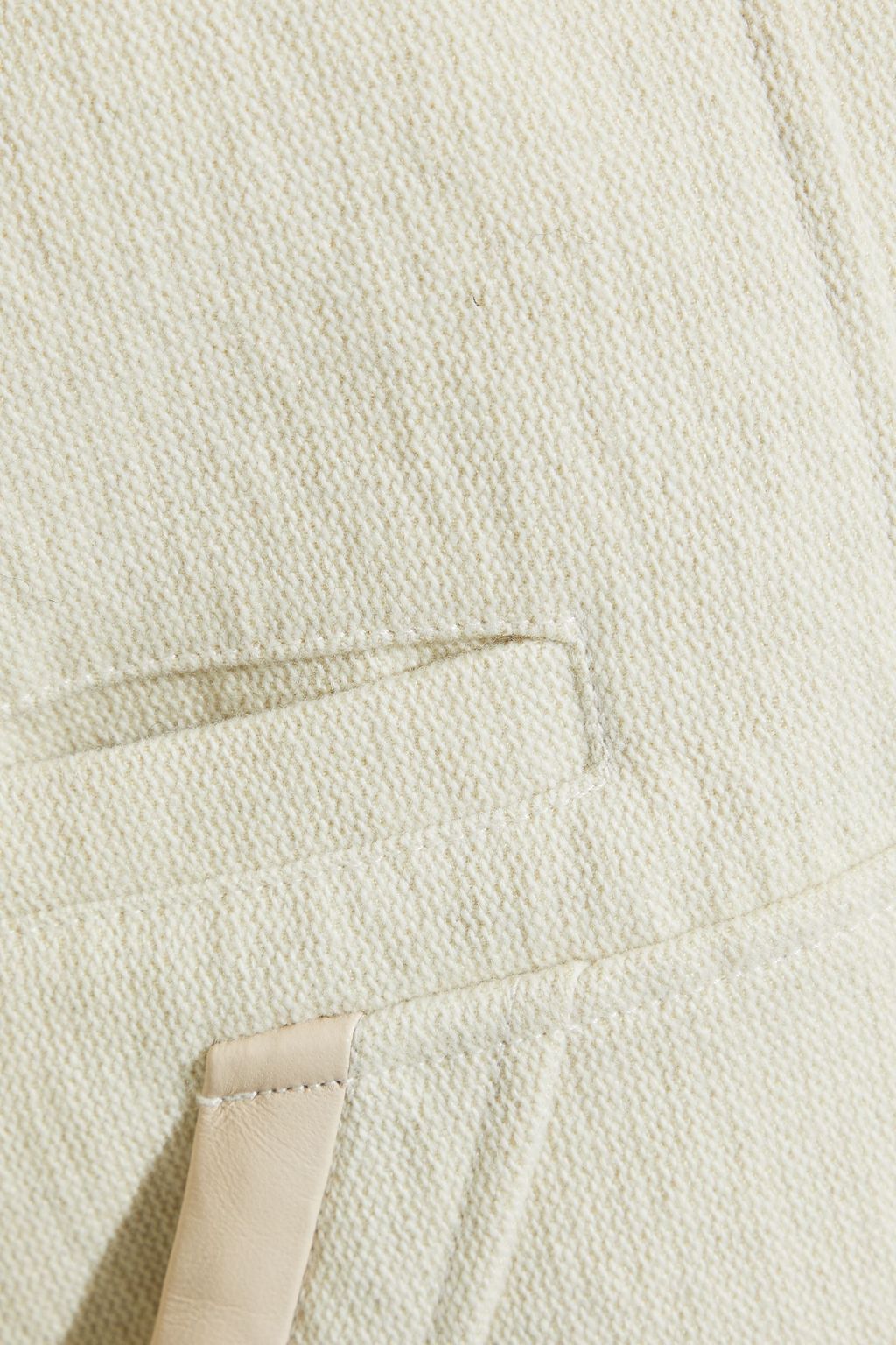 IRO Eirick shearling-trimmed tweed biker jacket