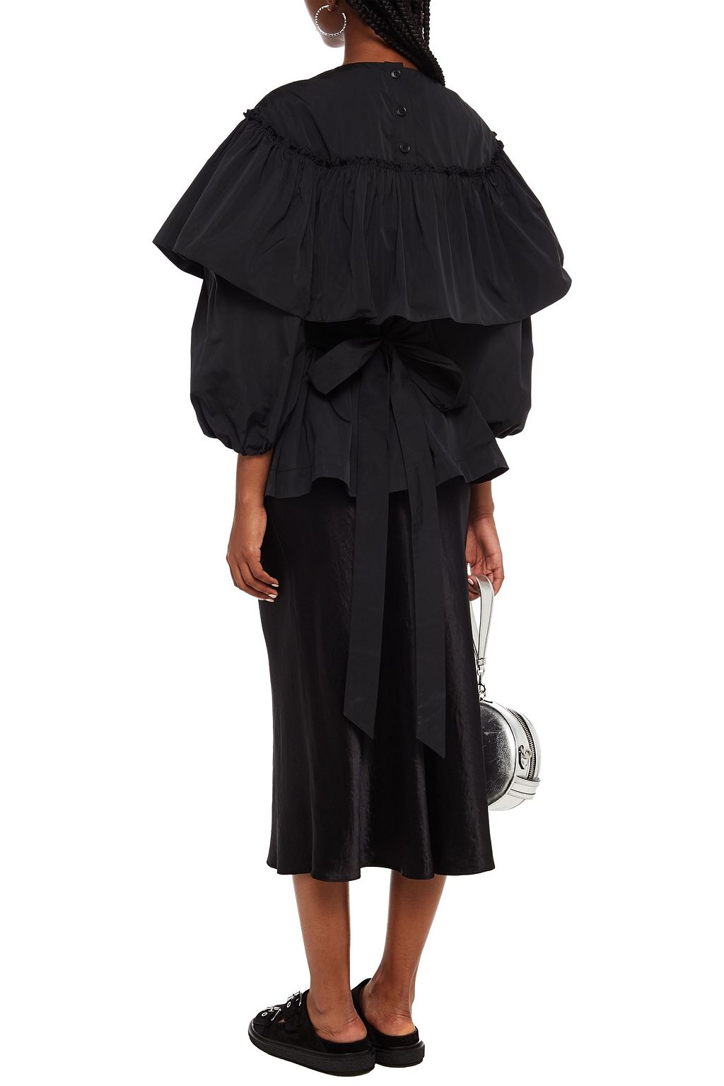 SIMONE ROCHA Layered ruffled taffeta blouse