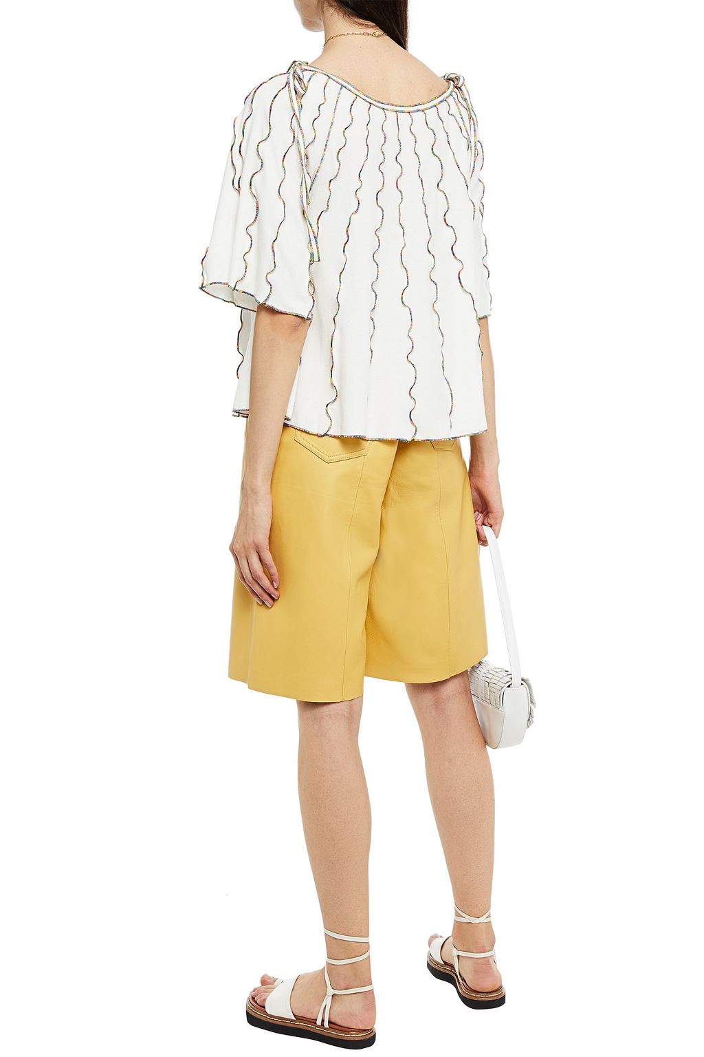 SEE BY CHLOÉ Ruffled cotton-jersey top
