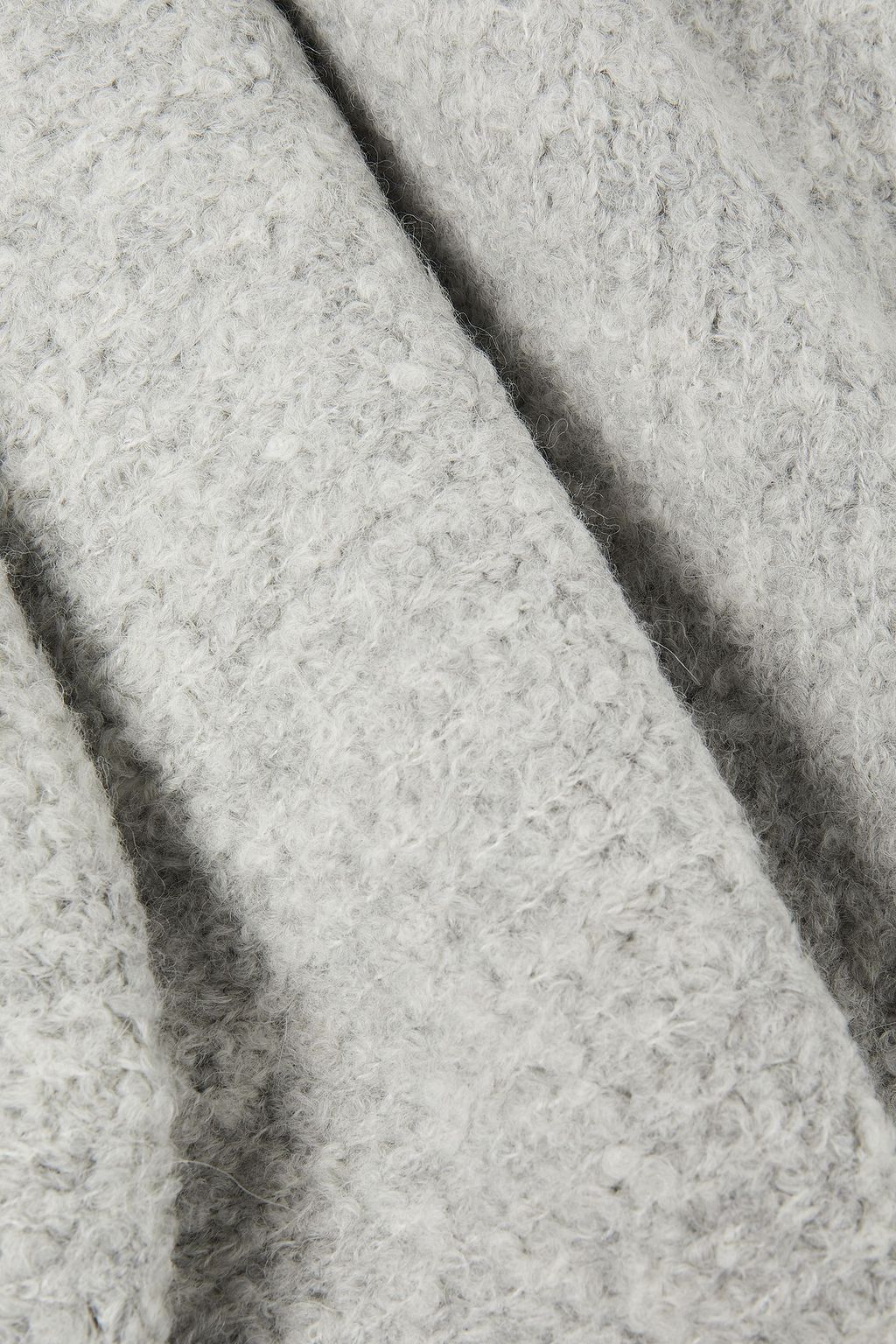THEORY Mélange brushed bouclé-knit scarf