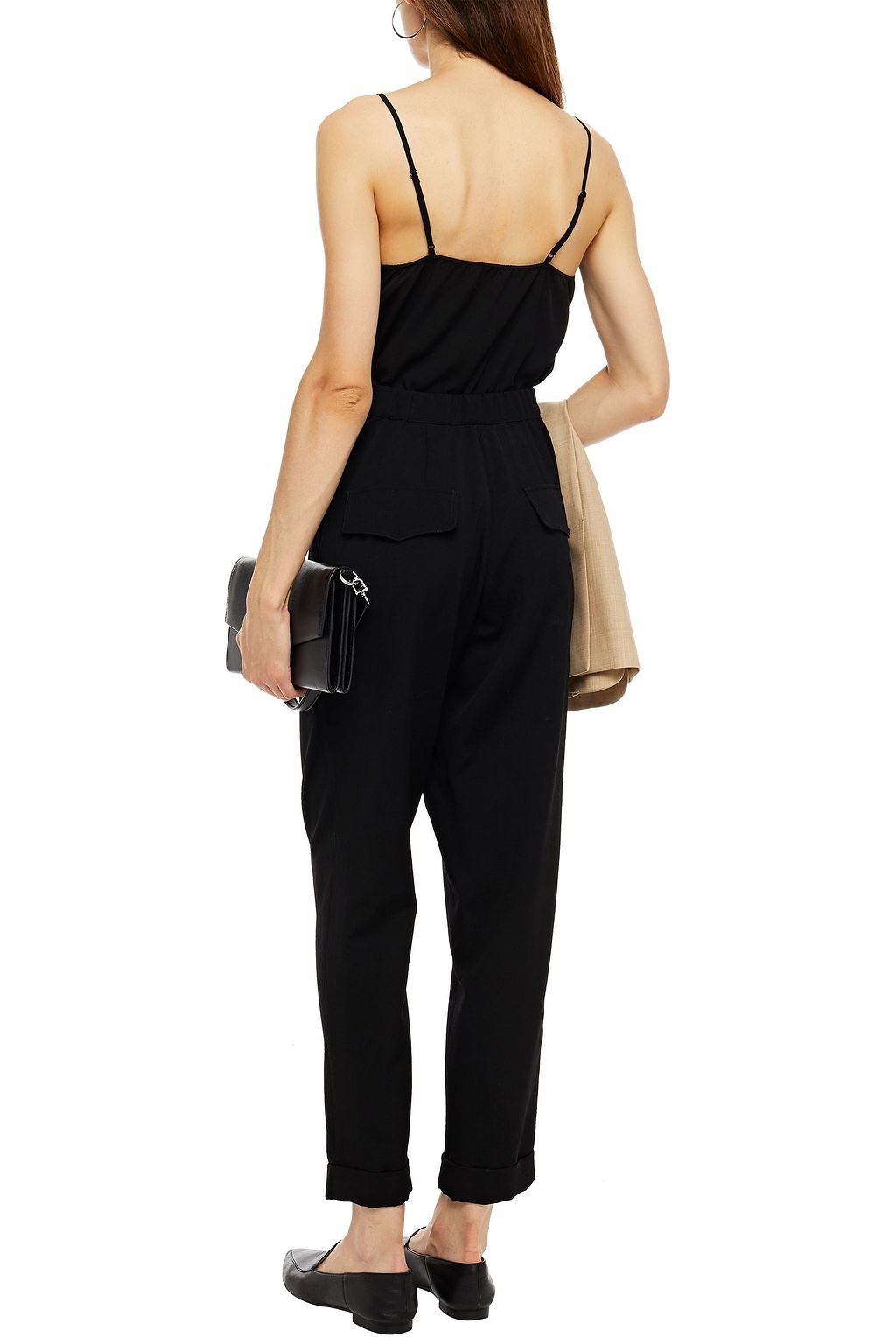 GENTRYPORTOFINO Cropped wool-twill tapered pants