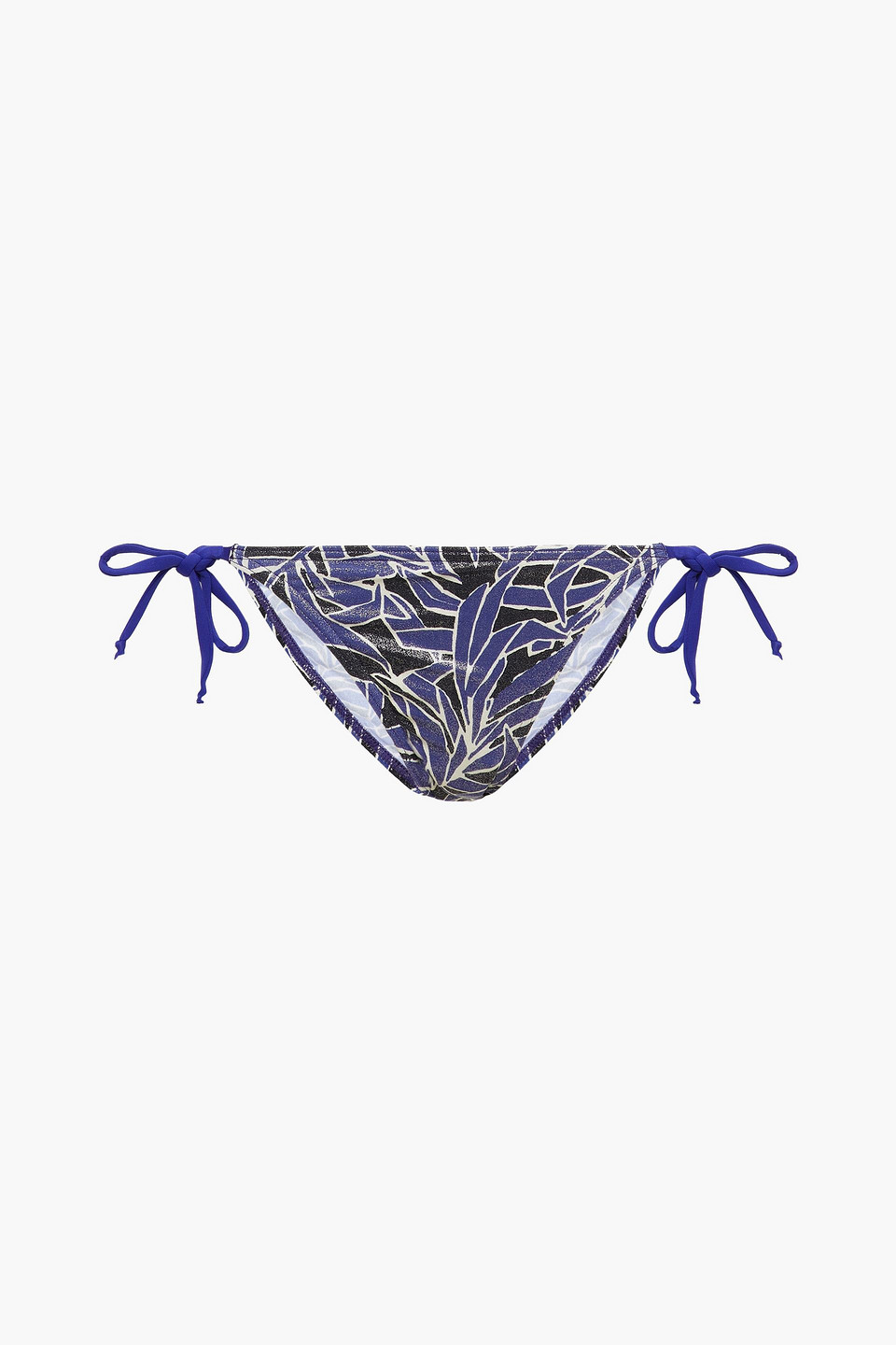 Maison Lejaby Diamond Beach printed metallic low-rise bikini briefs