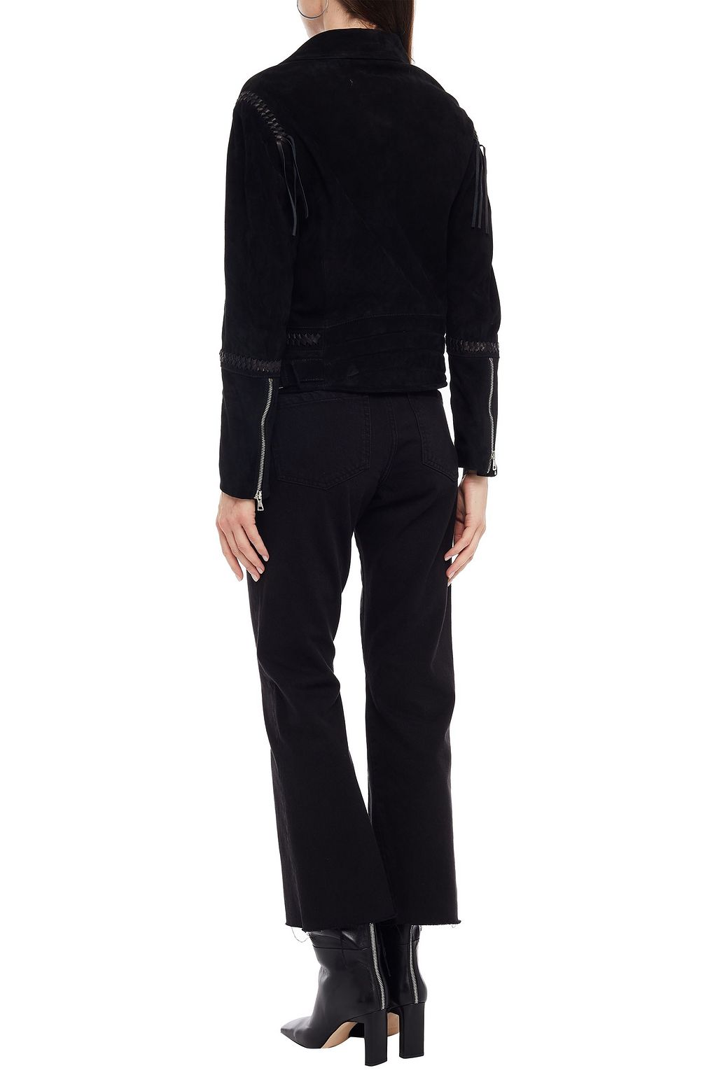 7 FOR ALL MANKIND Suede biker jacket