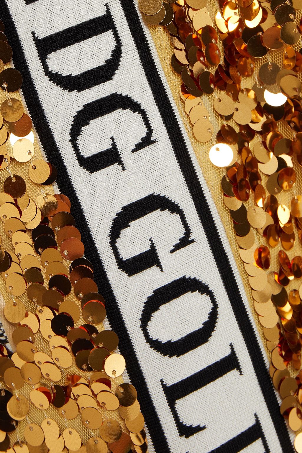 DOLCE&GABBANA Sequined mesh track pants