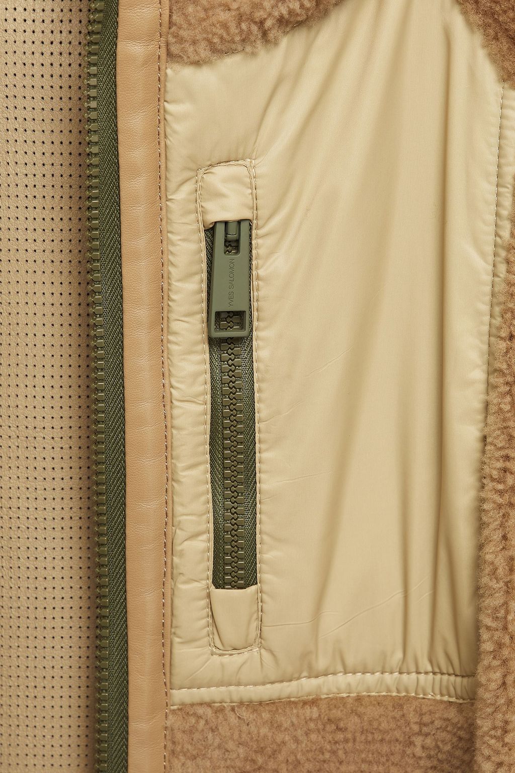 ARMY BY YVES SALOMON Shearling hooded coat