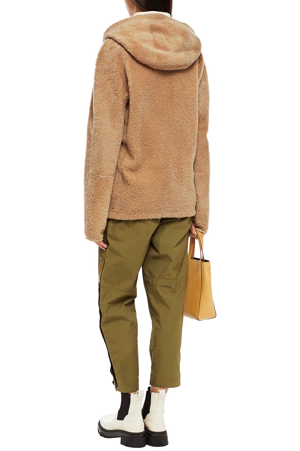 ARMY BY YVES SALOMON Shearling hooded coat