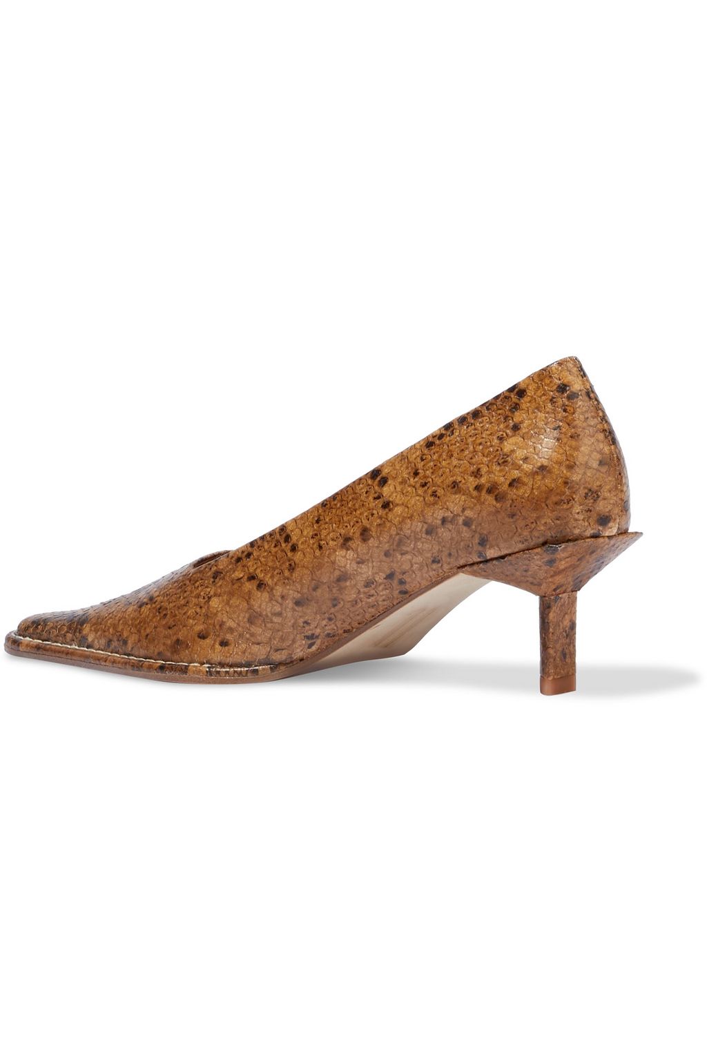 MIISTA Seren snake-effect leather pumps