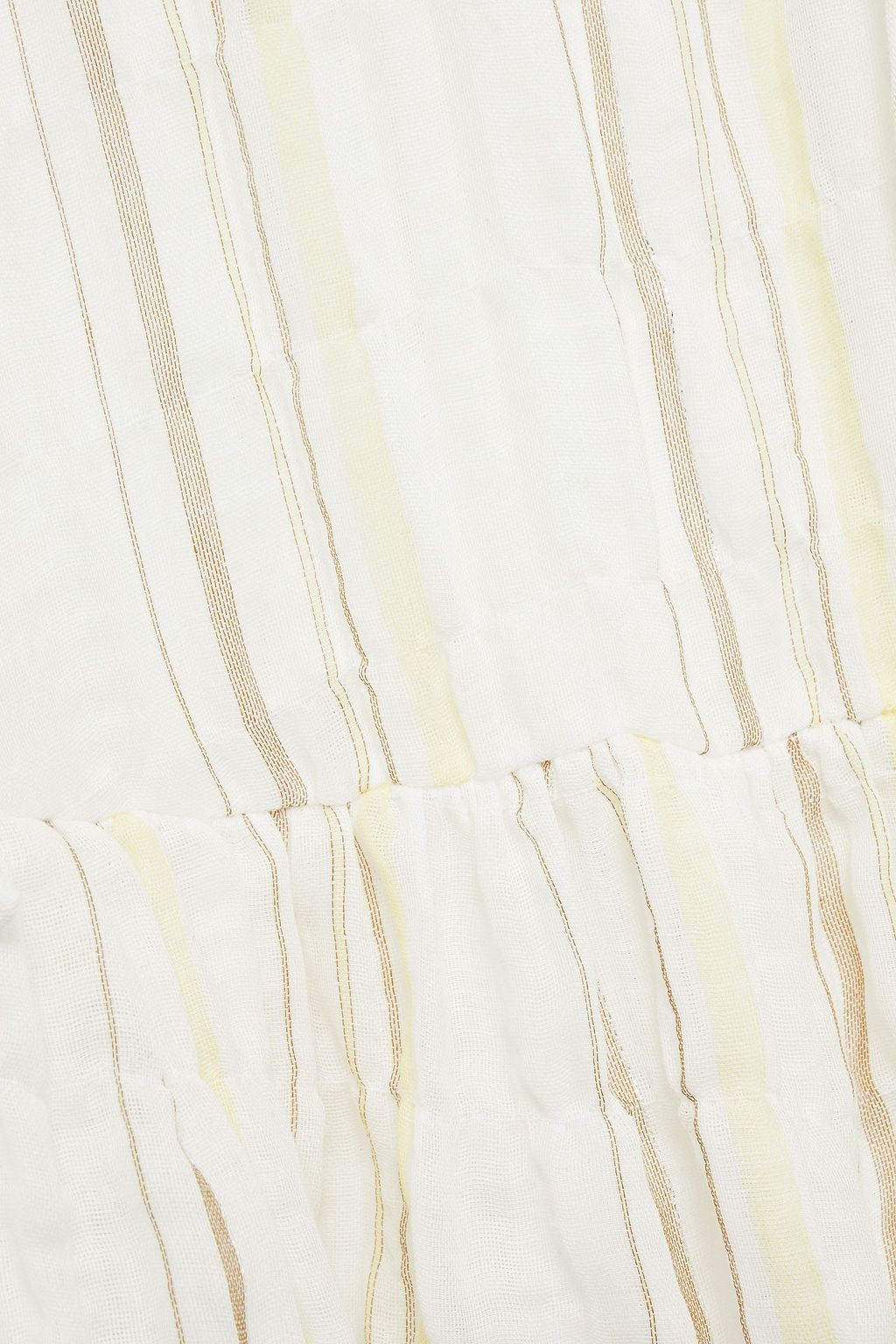 EBERJEY Tessa striped cotton-blend gauze coverup
